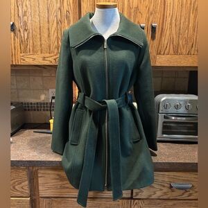 🔴Michael Kors Forest Green Trench Coat